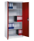 Stahlschrank C 2000 Acurado 9280-000 S10761 lichtgrau, rubinrot 93,0 x 50,0 x 195,0 cm, aufgebaut